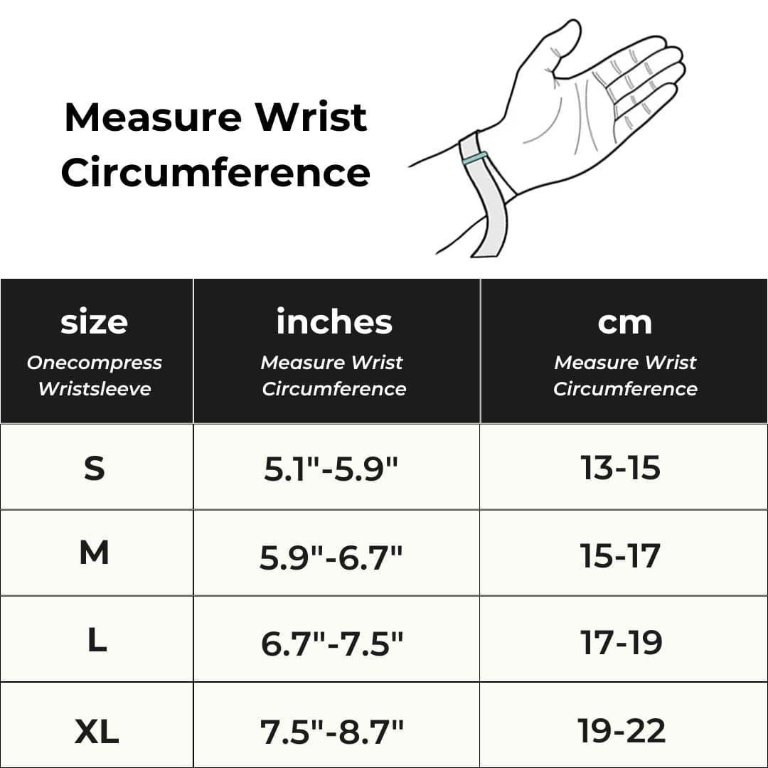 Premium Bamboo Wrist Sleeve - Easy Support Routine